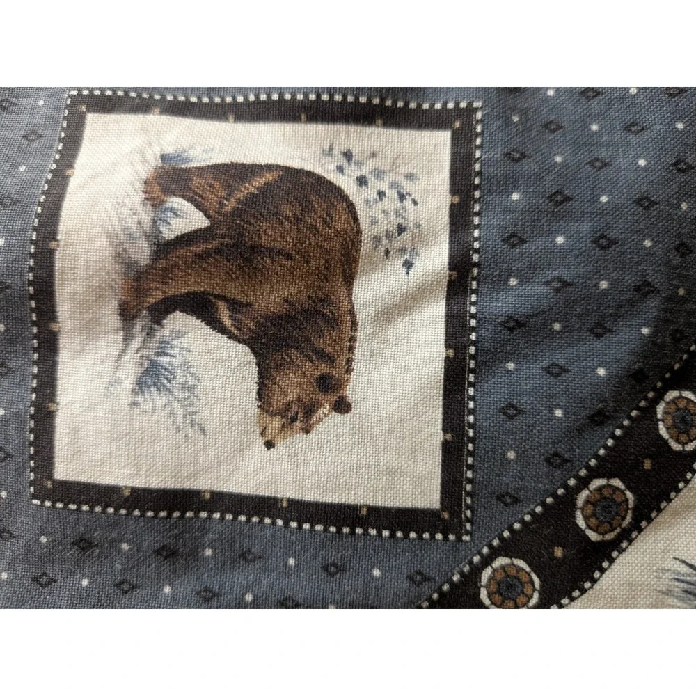 Vtg Cranston Wildlife Decorative Throw Pillow 15 X 15 Hunting Deer Cabin Sham